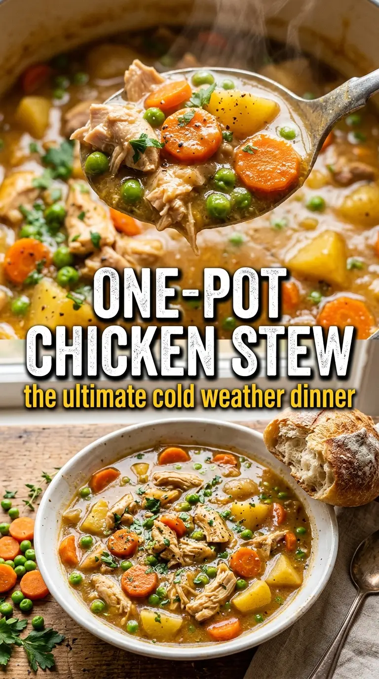 One-Pot Chicken Stew rich golden hearty