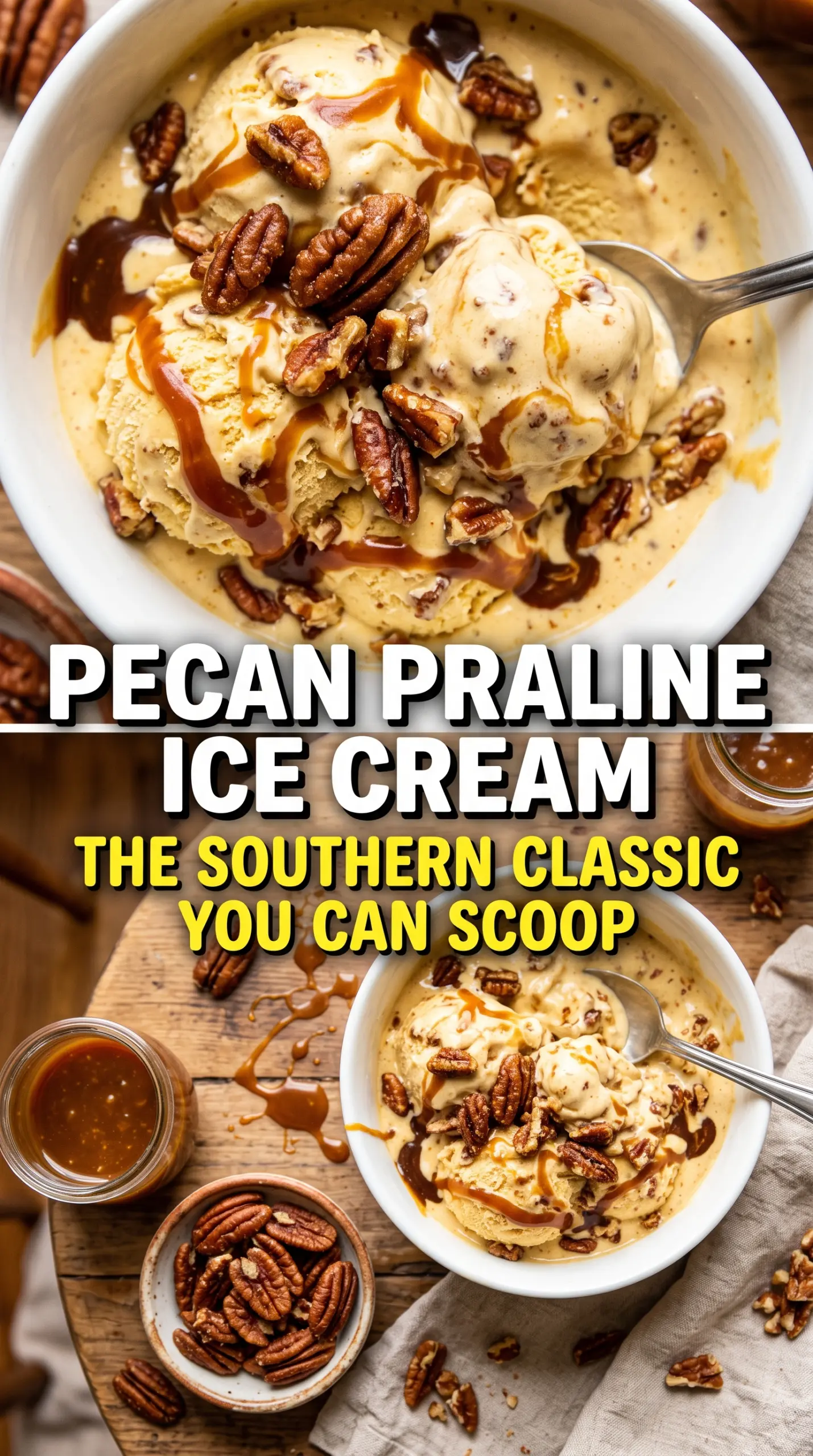Pecan Praline and Cream Ice Cream creamy praline crunchy