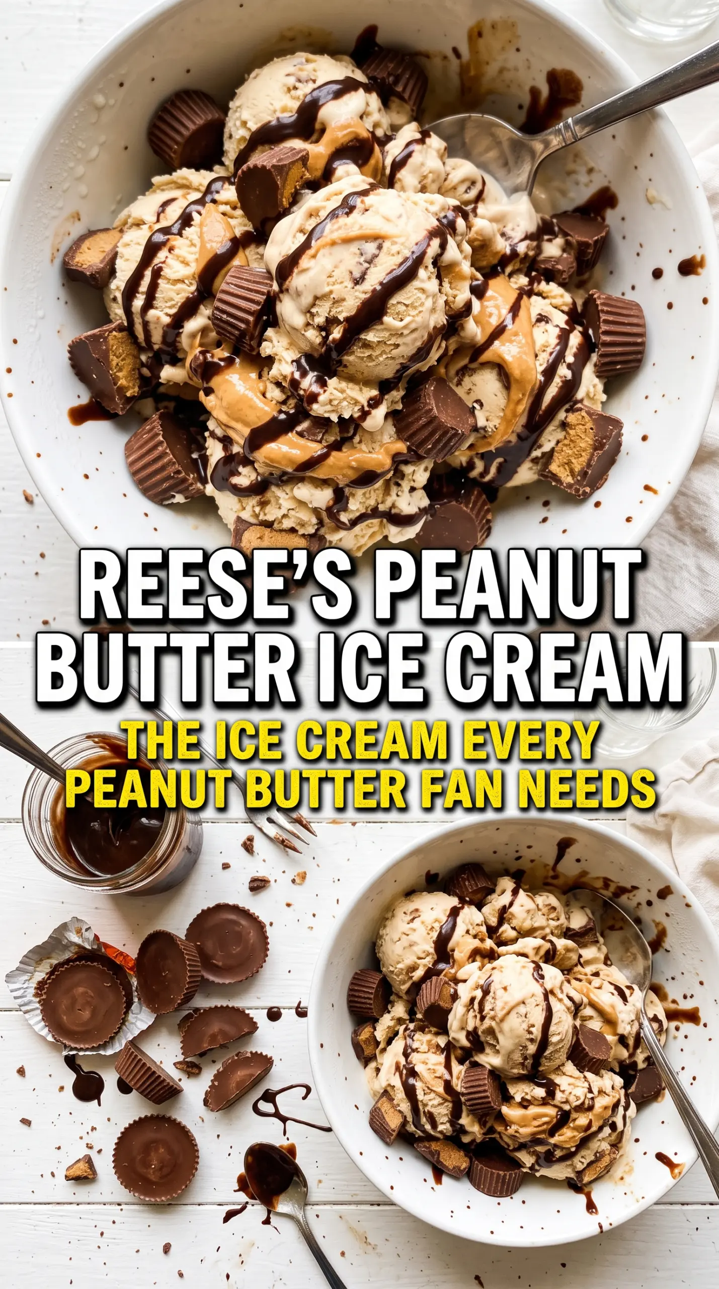 Reese's Peanut Butter Ice Cream creamy chocolate-studded