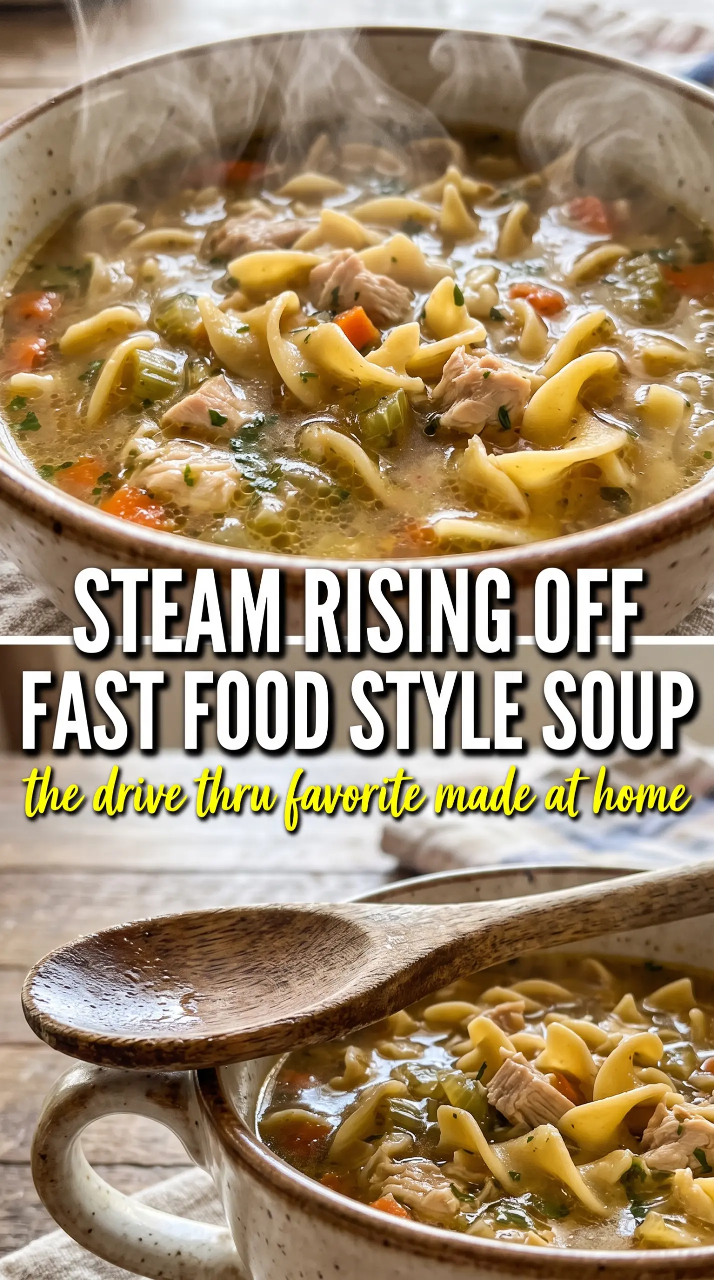 Chick-fil-A chicken noodle soup clear broth noodles