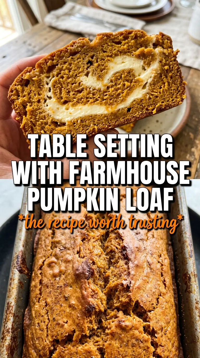 Joanna Gaines Pumpkin Cream Cheese Bread pumpkin swirl creamy