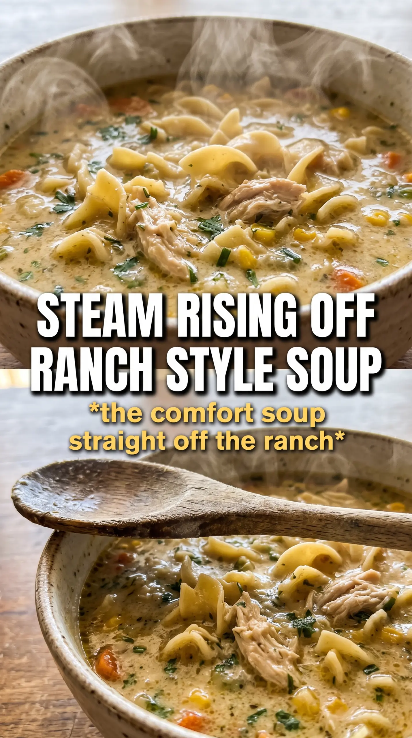 Pioneer Woman chicken noodle soup rich hearty