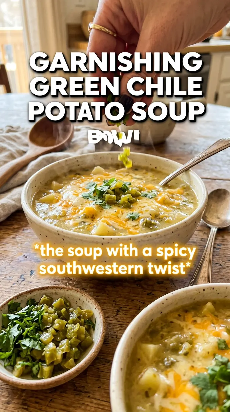 Potato Soup With Cheese And Green Chiles creamy Tex-Mex