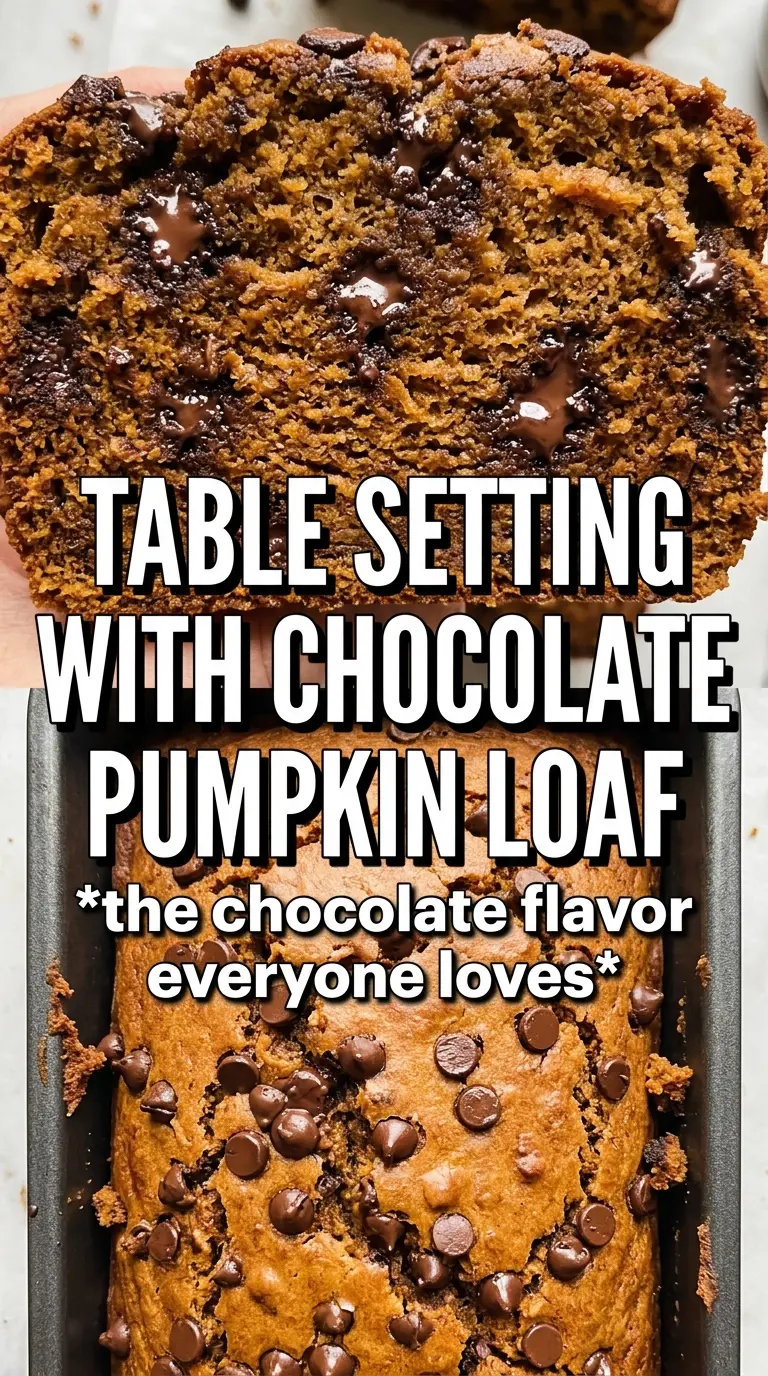 Pumpkin Chocolate Chip Bread moist chocolatey sliced loaf