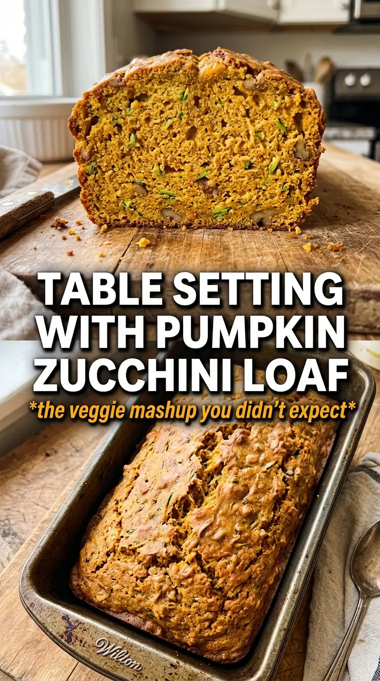 Pumpkin Zucchini Bread moist golden crumb
