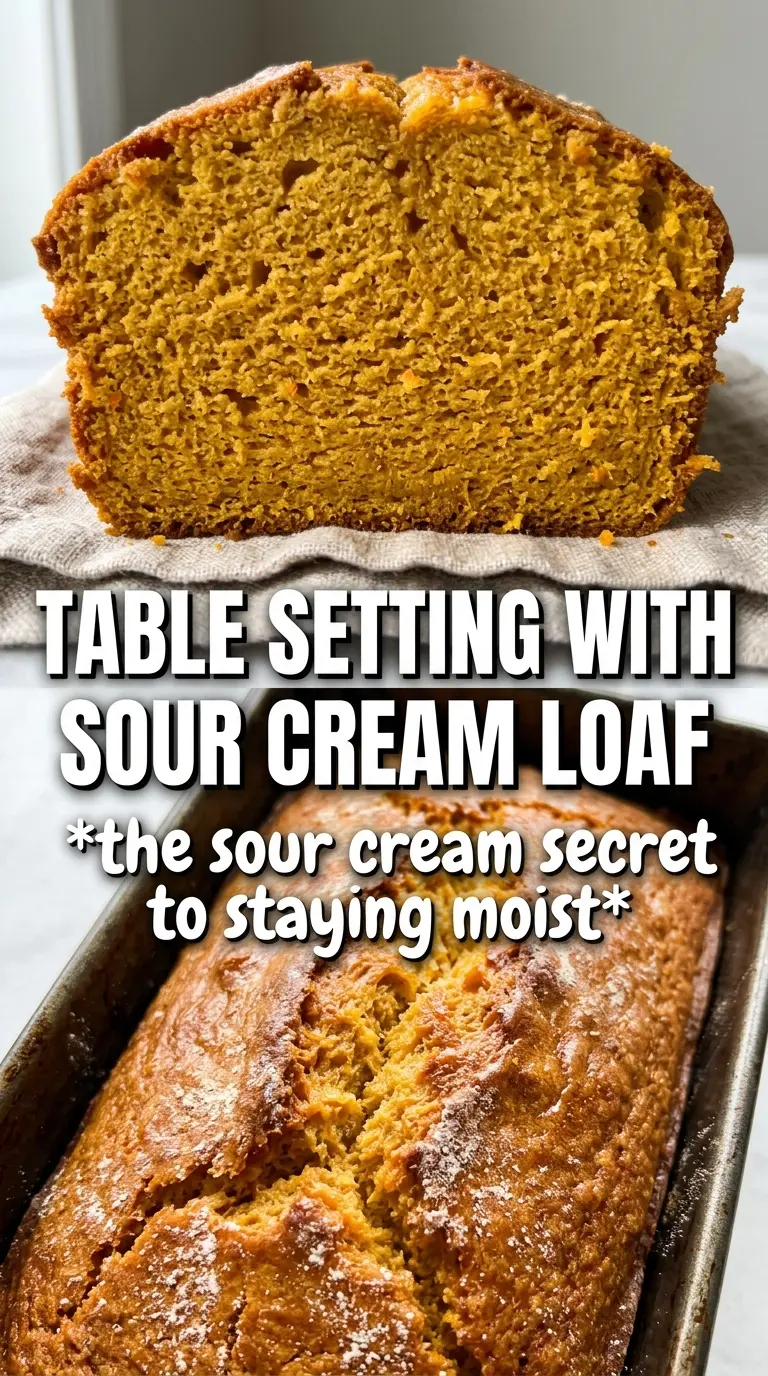 Sour Cream Pumpkin Bread moist tender cinnamon sugar