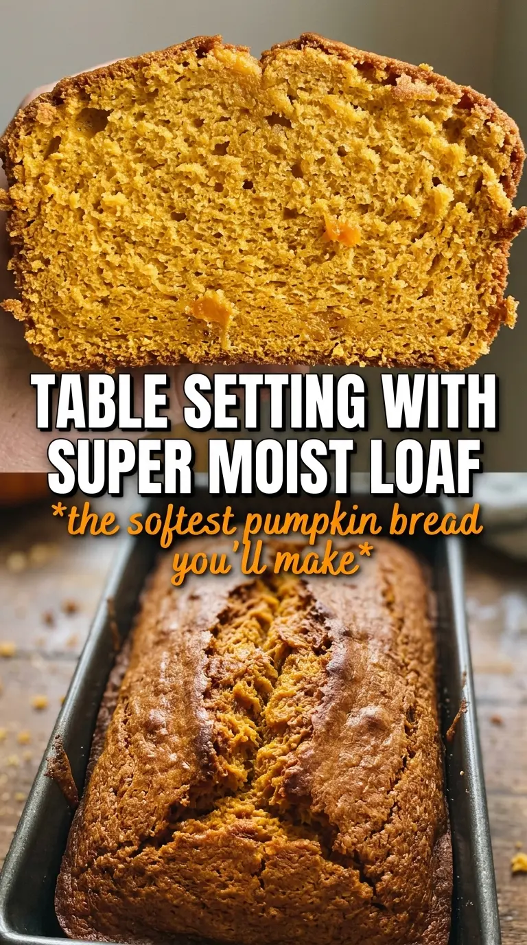 Vanilla Pudding Pumpkin Bread tender crumb glaze