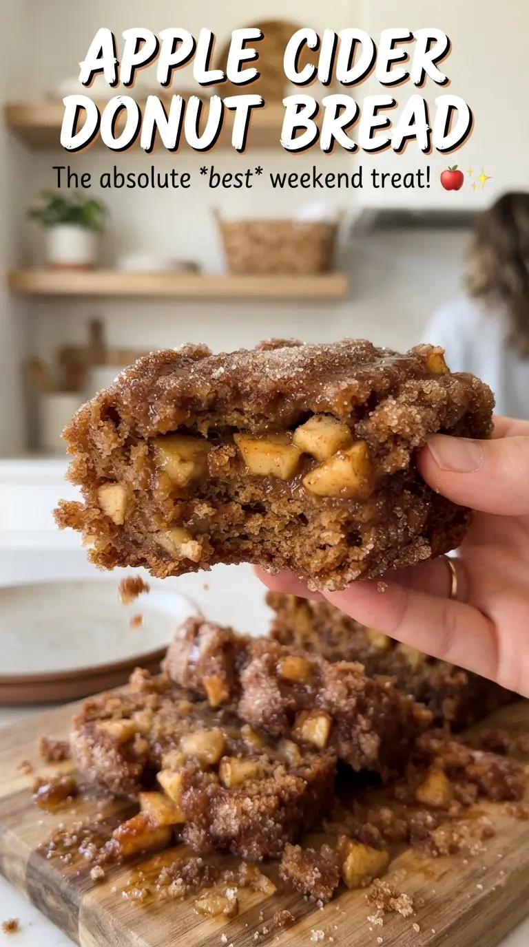 Apple Cider Donut Bread tender spiced crusted