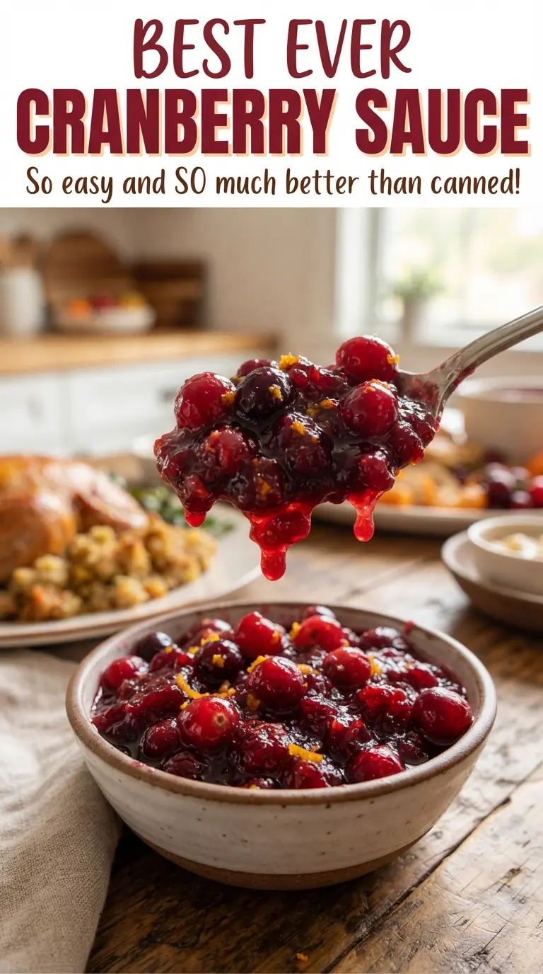 Best Ever Cranberry Sauce glossy tart-sweet
