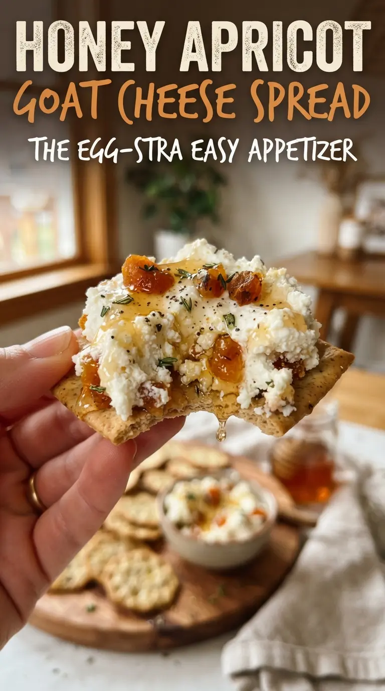 Honey Apricot Goat Cheese Spread creamy apricot pistachio