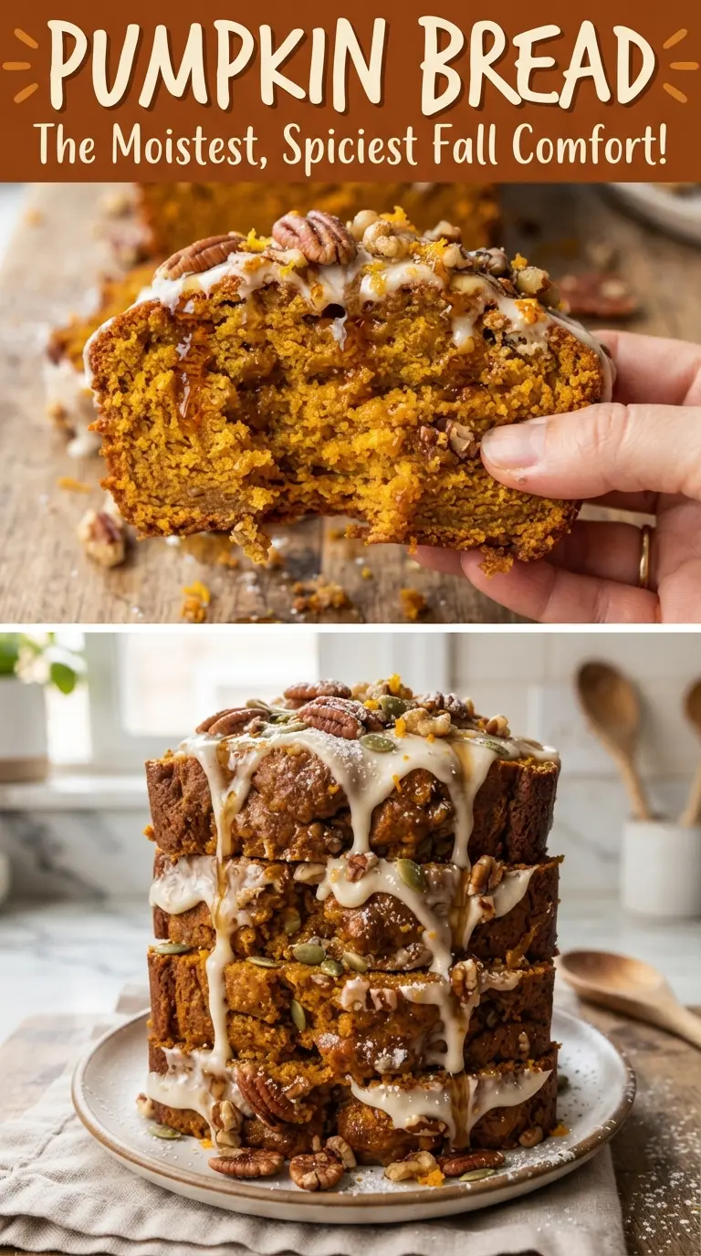 Pumpkin Bread moist spiced crackly