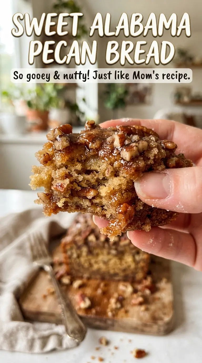 Sweet Alabama Pecan Bread golden pecan loaf